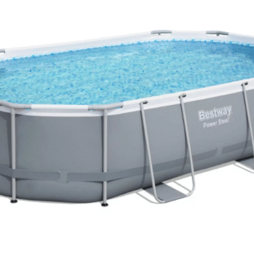 Piscina solo struttura grigio scuro - 488x305x107 cm