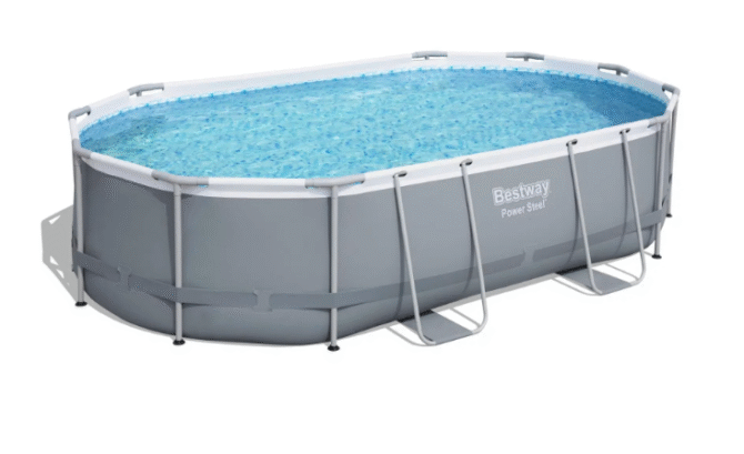 Piscina solo struttura grigio scuro - 488x305x107 cm