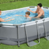 Piscina grigio scuro da 305x200x84 cm - immagine 2