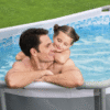 Piscina grigio scuro da 305x200x84 cm - immagine 3