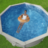 Set piscina Hydrium grigio chiaro da 360x120 cm - immagine 6