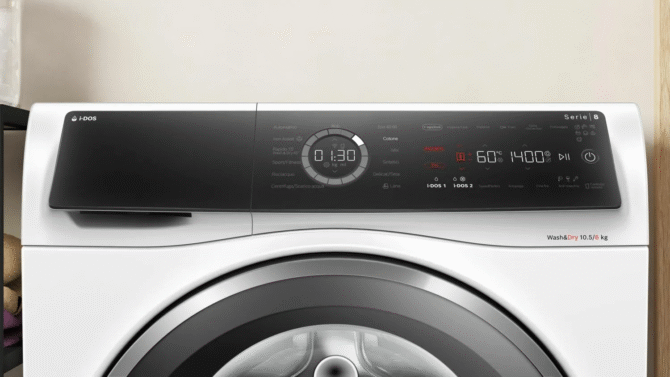 Bosch Lavasciuga 10.5+6 Kg Classe D Profondità 62 cm Centrifuga 1400 giri Inverter Vapore Wash&Dry colore Bianco - WNC254A0IT Serie 8 - immagine 6