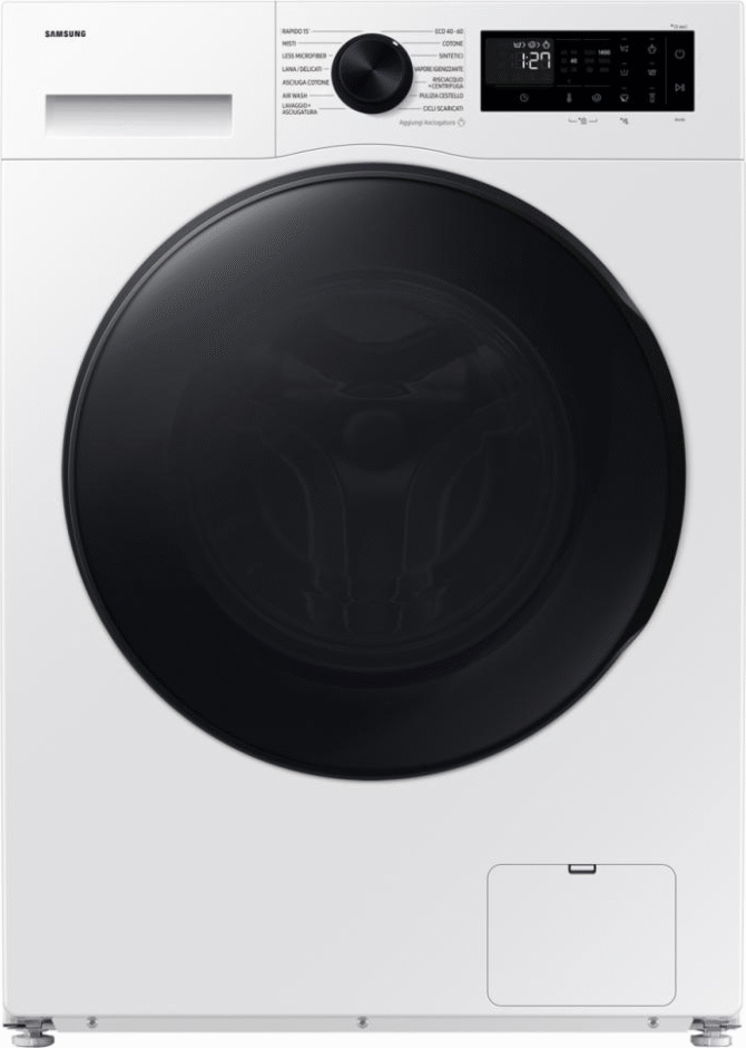 Samsung Lavasciuga 11+6 Kg Classe D Profondità 60 cm Centrifuga 1400 giri Inverter Vapore Crystal Clean - WD11DG5B15BEET