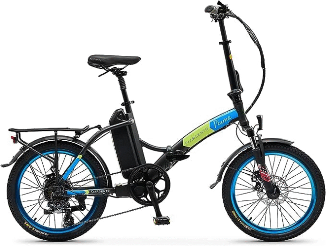 Bici elettrica Argento AR-BI-210001 Foldable E-bike Piuma 20" Blu