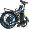Bici elettrica Argento AR-BI-210001 Foldable E-bike Piuma 20" Blu - immagine 3