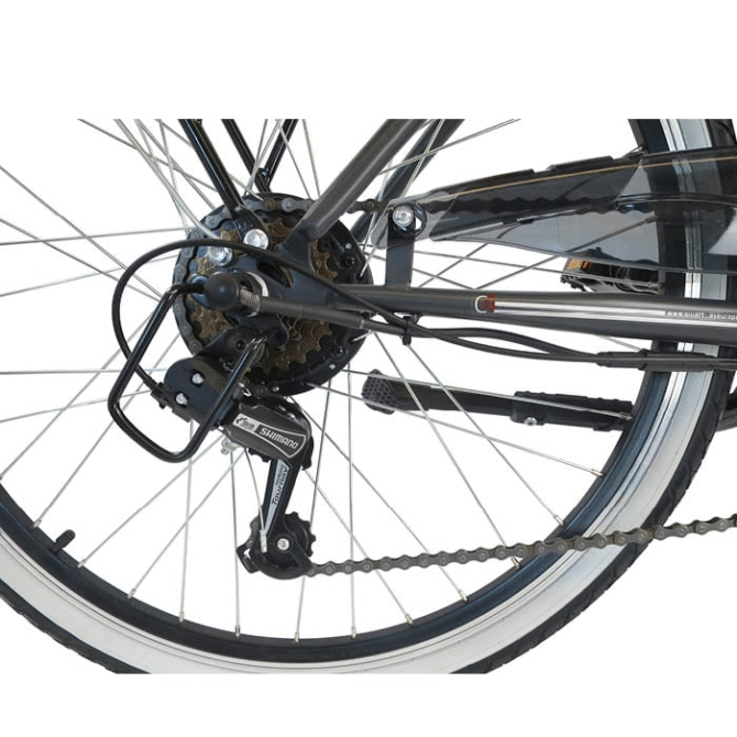 Bicicletta elettrica Smartway C4D4SCG 36V/250W/25km/h/Nero [C4 MATT GREY] - immagine 4