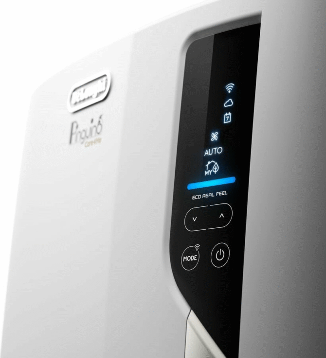 De Longhi Pinguino Condizionatore Portatile 11000 Btu/h Climatizzatore Classe A+ Funzione Deumidificatore con Telecomando e Timer colore Bianco - PACEL112CSTWIFI - immagine 2