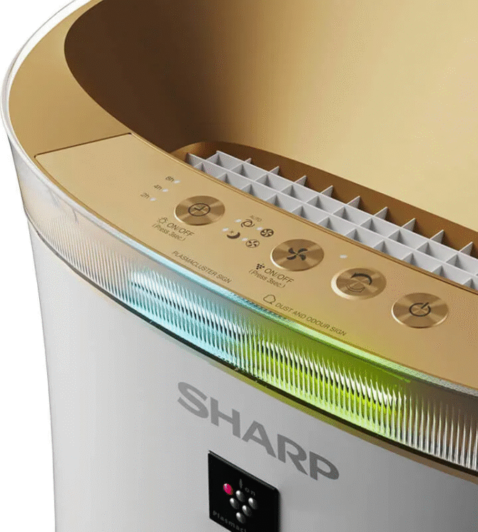 Sharp Purificatore d' Aria 38 m² 52 dB 47 W Oro, Bianco UA-PG50E-W - immagine 5