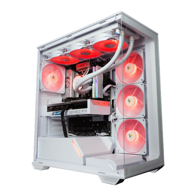 TITANO VS3 - Pc gaming Ryzen 7 9800X3D, RTX 5080 16GB WHITE, Ram 32Gb Ddr5 6000Mhz WHITE, SSD NVMe 2000Gb, Dissipatore a Liquido 360mm WHITE, Windows 11 Pro