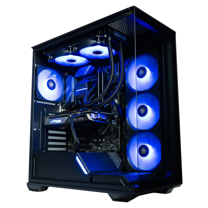 TITANO V4 - Pc gaming Ryzen 7 9800X3D, RTX 5080 16GB, Ram 32Gb 6000Mhz Ddr5, SSD NVMe 2000Gb, Dissipatore a Liquido 360mm, Windows 11 Pro - immagine 2