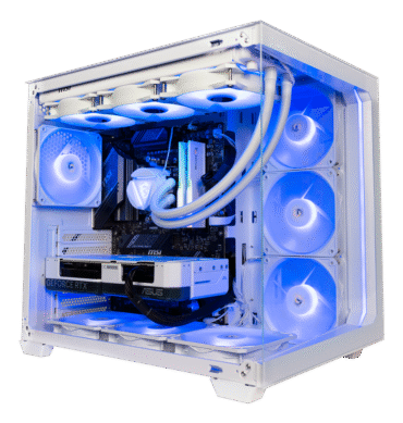 TITANO PS1 - Pc gaming Intel i9 14900K, RTX 5080 16Gb WHITE, Ram 32Gb Ddr5 6000Mhz WHITE, SSD NVMe 2000 Gb, Wifi, Dissipatore a Liquido 360mm WHITE, Windows 11 Pro
