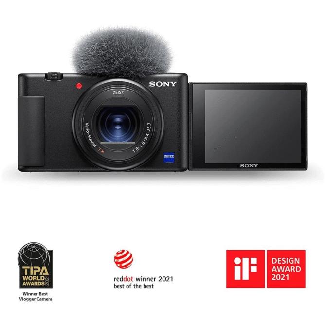 SONY Fotocamera Digitale Vlog ZV-1 CMOS Exmor RS da 1" Schermo Orientabile LCD TFT da 3" Ottica Fissa (eq. 24-70 mm) Bluetooth Filmati 4k Zoom Ottico 2,7x Microfono - immagine 2