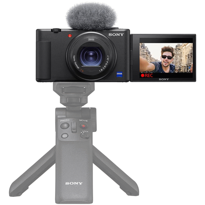 SONY Fotocamera Digitale Vlog ZV-1 CMOS Exmor RS da 1" Schermo Orientabile LCD TFT da 3" Ottica Fissa (eq. 24-70 mm) Bluetooth Filmati 4k Zoom Ottico 2,7x Microfono - immagine 3